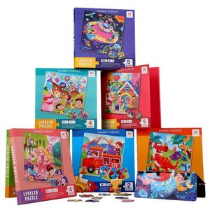 Juguetes Educativos de Viaje para Preescolares, 3 en 1, Libro de Rompecabezas de Dibujos Animados, Rompecabezas Magnéticos para Niños - Product Image 1
