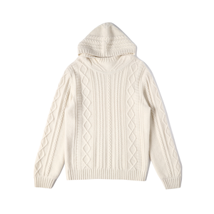 Suéteres de Cachemira 100%, suéter y sudadera con capucha para hombre y mujer, suéter de Cachemira de invierno de punto personalizado para mujer - Product Image 1