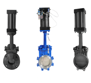 Válvula de Cuchilla Neumática COVNA de 4 Pulgadas, Válvula de Cuchilla de Acero Fundido con Sello Suave, Válvula de Cuchilla para Lodos - Product Image 6