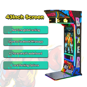 Macchina <span class=keywords><strong>da</strong></span> Boxe Interattiva <span class=keywords><strong>da</strong></span> 43 Pollici in Metallo e Plastica, Resistente, a Moneta con Riproduzione Video e <span class=keywords><strong>Classifica</strong></span> Globale - Product Image 1