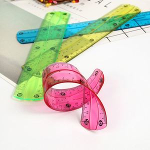 Regla Recta Flexible de PVC de 30 cm, Cinta de Medir de Colores, Herramienta de Medición de Plástico para la Escuela y la Oficina - Product Image 3