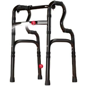 Andador Rollator médico de compras al aire libre de aluminio plegable de alta calidad con asiento para ancianos - Product Image 3