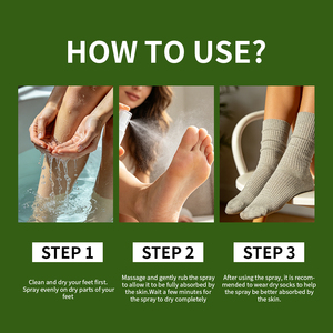 Spray Exfoliante para Pies con Jengibre ODM/OEM, Limpia, Hidrata, Repara, Mejora la Comodidad de los Pies, Mantiene la Piel Suave, Fresca y Libre de Olores - Product Image 5