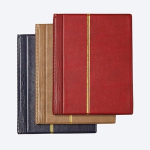 Cuir artificiel vintage 250 pochettes <span class=keywords><strong>10</strong></span> pages 4 couleurs <span class=keywords><strong>livre</strong></span> d'album de collecte de pièces <span class=keywords><strong>en</strong></span> euros - Product Image 2