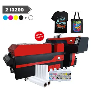 2024 Automatic New Dtf Printing And Shaking Powder Oven Dtf Printer 60cm I3200 2 Head