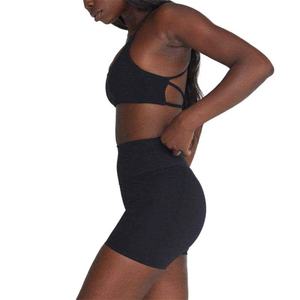 Soutien-gorge de sport professionnel de haute qualité en nylon, ensemble de yoga sexy et athlétique assorti, soutien-gorge de sport sans couture pour le vélo et shorts pour femmes - Product Image 2