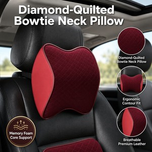 Cuscino Lombare per <span class=keywords><strong>Auto</strong></span> in Stile Minimalista, in Memory Foam, Pelle Perforata 3D, Vendita all'Ingrosso Diretta dalla Fabbrica - Product Image 1