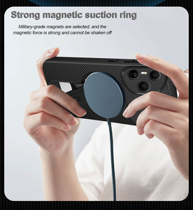 Étui ultra fin pour Honor 400 Pro Global Honor 400 Lite, étui magnétique en TPU souple texturé en fibre de carbone, antichoc - Product Image 6