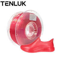 Filament TPU Rouge Transparent 85A Souple et Translucide pour Coques de Protection, Drones et Équipements Portables