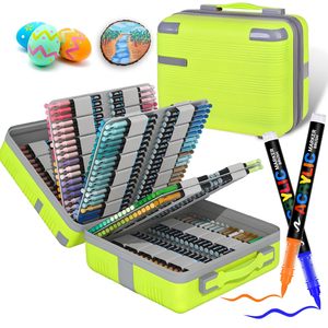 New Coming Hot 408 Colors <b>Brush</b> Tip Acrylic Marker Pen Set for Graffiti Permanent Ink Art Marker Pen - Product Image 1