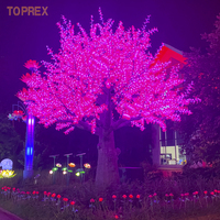 Programmierbarer Park-Weihnachtsbaum Großer Künstlicher Leuchtender LED-Feiertagsbaum mit Lichtern für Außenbereich