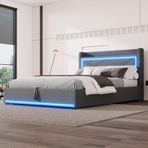 Letto moderno <span class=keywords><strong>180x200</strong></span> con luce letto king Bed - Product Image 2
