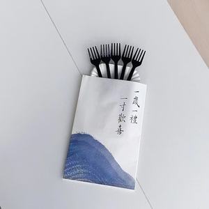 มีดเค้กพลาสติกแบบใช้แล้วทิ้ง หนา ทนทาน รูปทรงสี่เหลี่ยมผืนผ้า วงรี ยาว  วัสดุ PS  ยั่งยืน สำหรับตกแต่งขนมและอุปกรณ์อบขนม - Product Image 6