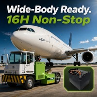 Tracteur de manutention aéroportuaire robuste à batterie lithium 80V 700Ah LiFePO4 pour avions à fuselage large