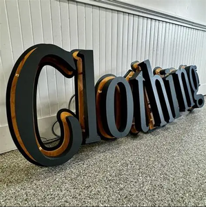 FF tùy chỉnh nghệ thuật Thiết kế kim loại 3D Logo cửa hàng dấu hiệu phía trước chiếu sáng cho dấu hiệu kinh doanh ngoài trời dector - Product Image 6