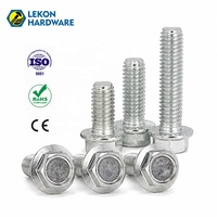 Baut Flens Heksagonal LEKON DIN6921 Baja Karbon & Stainless Steel M5 M6 M8 M10 M12 Baut dan Mur Metrik Pengikat