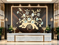 Panneau en placage de bois KISSWOOD, design graphique moderne artisanal pour chambre, salle à manger, bureau à domicile, bar à domicile, salon, maison