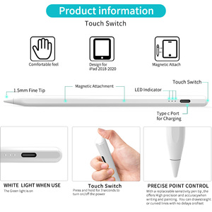 ปากกาสไตลัสแบบ<span class=keywords><strong>แอ</strong></span>คทีฟ DIHAO รุ่น DHZP010EA สำหรับ iPad Pro ป้องกันการสัมผัสโดยฝ่ามือ <span class=keywords><strong>ด</strong></span>ูดติ<span class=keywords><strong>ด</strong></span>แม่เหล็ก หัวปากกาเปลี่ยนไ<span class=keywords><strong>ด</strong></span>้ ปลายเขียนละเอียด<span class=keywords><strong>พ</strong></span>ิเศษ ปรับแต่งได้ - Product Image 6