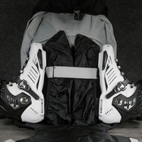 Couvre-chaussures noirs imperméables en plastique TP durable, réutilisables, pour patins à roulettes, patins à glace et sols domestiques