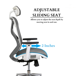 Standard CE Certificate Office Desk Chair with <b>Footrest</b> New Design Office Chair Height <b>Adjustable</b> Backrest Desk Chair - Product Image 5