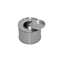 Bidon vide en fer blanc de 80 ml pour gel combustible, petit récipient portable pour combustible de réchaud, idéal pour les buffets et la restauration, logo personnalisé disponible