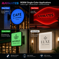 Panneau lumineux LED flexible RGBW 4-en-1 intelligent avec contrôle via l'application Tuya pour plafond, chambre et salon, idéal pour créer une ambiance intelligente à la maison