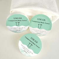 Toalla Comprimida Desechable, Toalla Facial Mágica, Toalla Moneda para Viajes, Camping, Aire Libre, Hotel, Spa, Uso OEM, Toalla Desechable al por Mayor