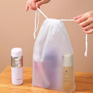 Translúcido Draw String <span class=keywords><strong>Packaging</strong></span> Bolsa de almacenamiento <span class=keywords><strong>Cool</strong></span> Frosted Bolsa con cordón Bolsas con cordón personalizadas con logotipo - Product Image 5