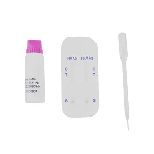 OEM ODM Professional Veterinary Leukemia Rapid Test Kits Speed Felv Fiv Fcov Cat HIzlI Test Kiti