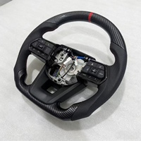Accessoires de voiture pour Toyota Hilux N70 N80 Fortuner Land Cruiser LC300 200 Prado 79 GR, volant en cuir et fibre de carbone