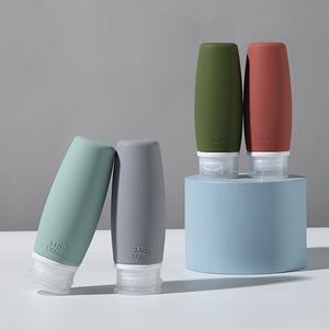 Juego de Botellas de Silicona para Dispensar, al por Mayor, las Más Vendidas, Botellas de Viaje para Guardar Lociones Cosméticas, Nuevo Producto para Bolsas de Aseo - Product Image 1
