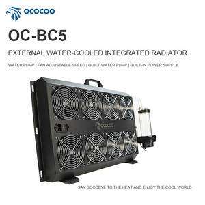 Ocoo Kit pendingin air OCO-BC5, mesin cetak terintegrasi 8 kipas senyap, Kit bantalan bola penyerap panas aluminium - Product Image 6