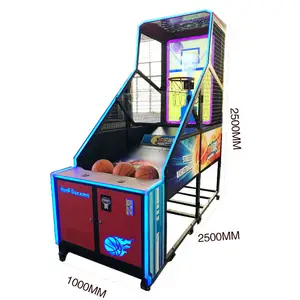 גבוהה-איכות מכירה לוהטת קיצוני חישוקי רחוב ילדים מבוגרים ספורט רחוב מטבע מופעל כדורסל משחק מכונת ציוד