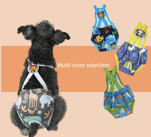 Pantaloni sanitari per animali domestici prevengono le molestie pantaloni fisiologici lavabili tute in Denim per animali domestici pantaloni per cani - Product Image 2