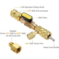 1/4 ''5/16'' professionnel HAVC vanne noyau connexion Valve noyau dissolvant installateur ensembles d'outils multi-application pour climatiseur
