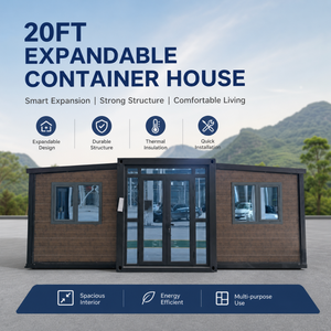 Casa Modular Prefabricada Expandible <span class=keywords><strong>de</strong></span> Doble Ala <span class=keywords><strong>de</strong></span> Alta Calidad <span class=keywords><strong>de</strong></span> 20 pies con Opción <span class=keywords><strong>de</strong></span> 40 pies para Alquiler <span class=keywords><strong>de</strong></span> Anexo/Jardín - Product Image 2