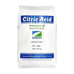 Food Chemical Grade Acidulants Anhydrous Citric Acid (CAA) with CAS NO 77-92-9 Food <b>Polymer</b> Raw Materials Acid Regulators - Product Image 1