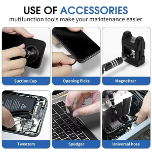 Kit de tournevis électroniques 115-en-1, outils de réparation professionnels magnétiques pour ordinateurs portables - Product Image 3