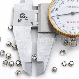 Joyería Zhiyuan, Cristales Redondos de 4MM con Engaste 3D, para Ropa, Bolsos, Accesorios, Joyería DIY - Product Image 2