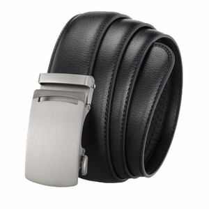 Cinturones de Cuero Vacuno para <span class=keywords><strong>Hombre</strong></span>, Nuevos, Venta al Por Mayor de Fábrica, Hebilla Automática de Aleación, Estilo Ejecutivo Juvenil - Product Image 3