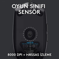 Original untuk Logitech G102 8000dpi RGB Wired Optical Gaming Mouse Antarmuka Mini USB Orientasi Tangan Kanan Tersedia di Stok