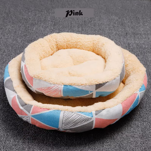 Großhandel Runde warme und feuchtigkeit beständige Katze Nest Haus Hunde bett Haustier Bett Katze Matte Haustier Kissen - Product Image 2