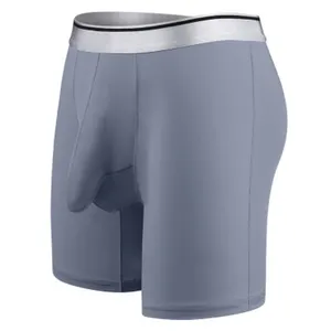 Nieuw Type Fashion Design Ademend Lichaam Vormgeven Ondergoed Elastische Tailleband Workout Broek Olifant Neus Fancy Heren Boxer Shorts