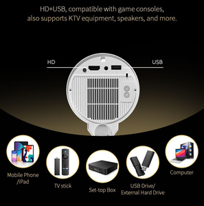 Wholesale TS-7 <b>Mini</b> Projector 4k Projector Mobile Phone Smartphone Portable Android Projector With Bracket - Product Image 4