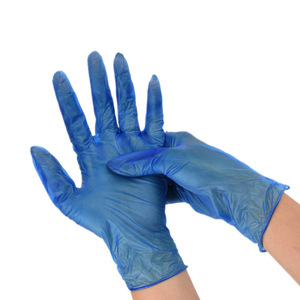 Gants jetables en vinyle bleu Jade Hands, stériles, sans poudre, sans latex, sans silicone, pour usage domestique - Product Image 3