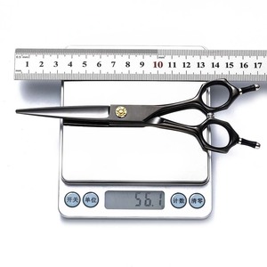 Hairdressing Scissors 6 Inch Black <b>Thinning</b> Shears Stainless Steel Blade Long Handle Professional Hair Cutting Tools - Product Image 4