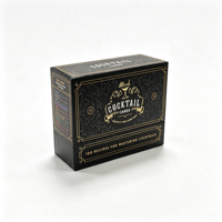Fabricant de boîtes rigides en carton personnalisées de qualité supérieure, avec impression UV sélective, finition mate noire, couvercle et base pliables