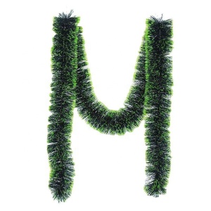 Guirnalda verde artificial decorativa para árbol de <span class=keywords><strong>Navidad</strong></span>, guirnalda de oropel navideño para decoración navideña - Product Image 2