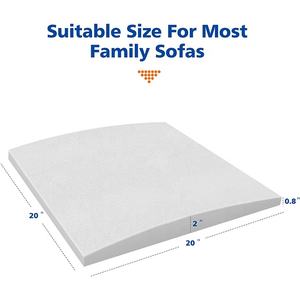 Support de <span class=keywords><strong>coussin</strong></span> de <span class=keywords><strong>canapé</strong></span> pour siège affaissé 20x20 pouces, insert en mousse incurvée grise pour <span class=keywords><strong>canapé</strong></span> sectionnel. - Product Image 2