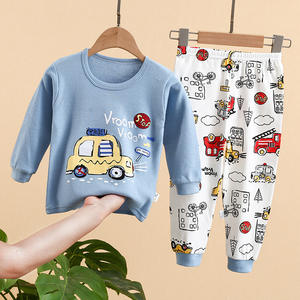 Pyjamas en coton pour enfants de haute qualité 2021, ensemble 2 pièces, vêtements de nuit pour filles, vêtements de nuit pour enfants, pyjamas en coton à manches longues pour garçons, ensemble de pyjamas à motifs de dessins animés - Product Image 6